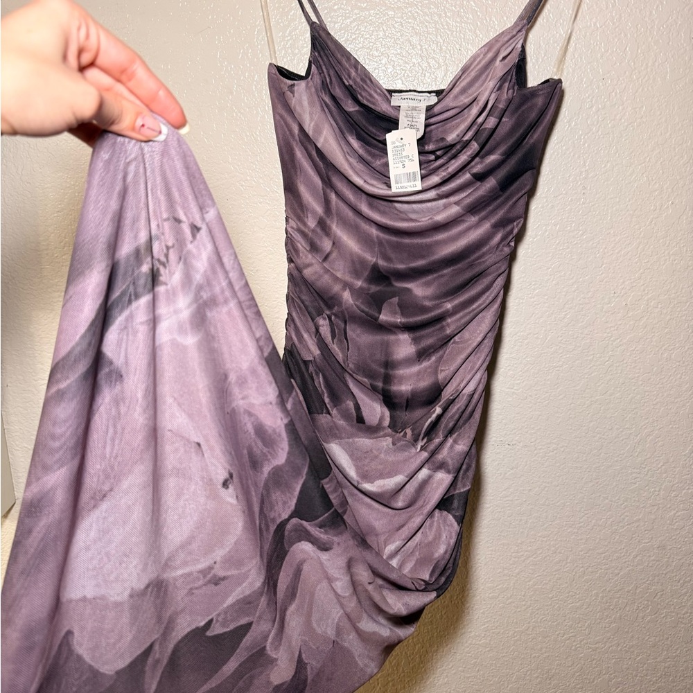 January 7 Women's Maxi Dress in Purple Floral